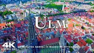 ULM 🇩🇪 Drone Aerial 4K🔥 World's Tallest Steeple Drohne Baden-Württemberg Germany Deutschland