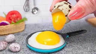 Best Miniature Breakfast Idea with Egg Burrito Recipe by Mini Yummy 🌮  Mini Tortillas Cooking Idea