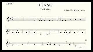 Titanic My heart will go on para clarinete principiante