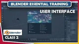 Blender essential training | blender user interface tutorials for beginners | Class 2