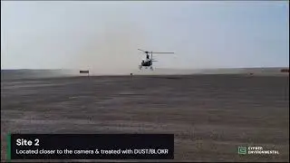 DUST/BLOKR® for Aviation | Comparing airstrip before and after DUST/BLOKR® application