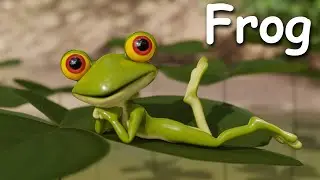 Frog animation in Blender