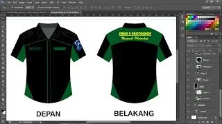 desain pola baju wearpack | pakaian kerja dengan photoshop