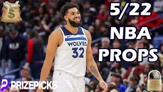 PRIZEPICKS NBA PICKS | WEDNESDAY 5/22/24 | WCF GAME 1 | DAL VS. MIN | NBA PLAYER PROPS PICKS