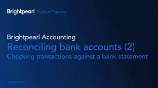 Bank reconciliation part 2