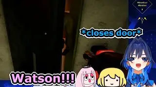 Kronii pranks Calli and Ame gets the blame (Escape the Backrooms)  [Hololive/clip]