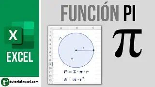 La función PI en Excel π