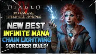 INFINITE MANA CHAIN LIGHTNING SORCERER Diablo 4 Season 5 Build Guide!