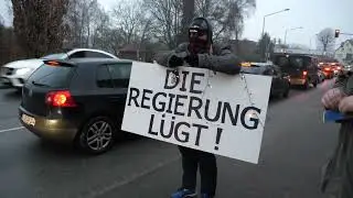 Demo gegen KORONA Maßnahmen. Detmold Pivitsheide 14.01.2022