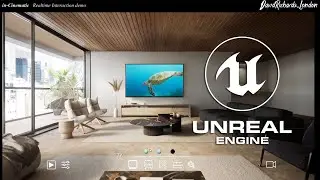 Unreal Engine 5 Archviz Realism Lumen, Realtime Walkthrough, Interactive TV and Furniture options