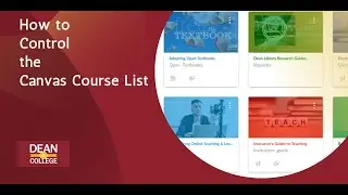 How to Control the Canvas Course List