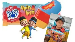 ASMR Paddle Pop Ice Cream Upin Ipin Terbaru Pelangi 🌈 #upinipin #eskrim #trending #viral #shorts