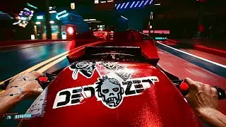 ⁸ᴷ⁶⁰ Cyberpunk 2077 [PC] Immersive Motorcycle Gameplay - 60 FPS 1.5 [PC] Max ULTRA Settings