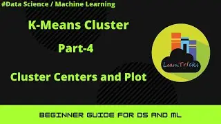 How Get cluster centers k means and Plotting K-Means Cluster Part4