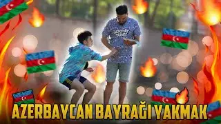 AZERBAYCAN BAYRAĞI YAKMAK SOSYAL DENEY