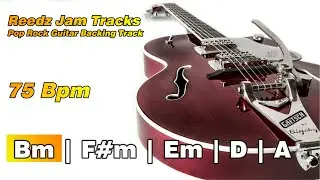Sad Guitar Backing Track in B Minor | Pop Ballad 75 Bpm