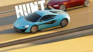 HUNT I A Car race animation made in blender I #blender  I #filmora