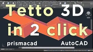 3D hip roof in 2 clicks with AutoCAD
