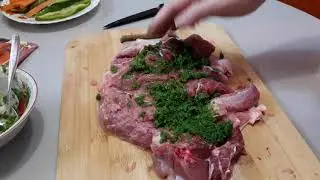 Запеченная Голень Индейки БЕЗ Кости с Овощами