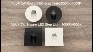 XLUX 2W Square/Round LED Step Light