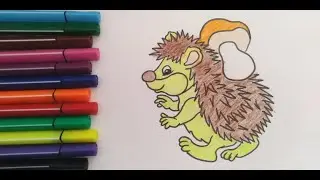 Kirpi rasmini chizish 🦔 | Oson rasm chizish
