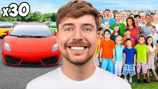 30 Lamborghinis vs 10,000 People
