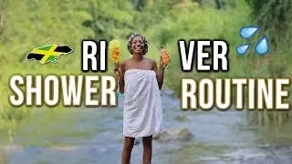 MY SHOWER ROUTINE AT A RIVER IN JAMAICA! (Clear & Moisturized Skin,Hygiene Tips) |   Annesha Adams