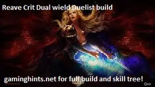 Path of Exile - Villa map Playthrough - Reave Crit Dual wield Duelist