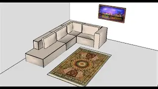 SketchUp Pro 12, Materials, Painting, Rug, 3D Warehouse
