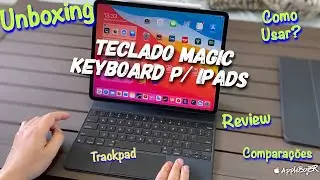 Novo Teclado Apple Magic Keyboard com Trackpad para iPads Pro