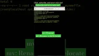 🚀 Master the ‘mv’ Command in Linux | Rename & Move Files Like a DevOps Pro!  