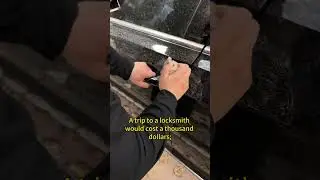 What should you do if your car keys are locked in the car? 