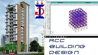 RCC building design analysis on staad pro software