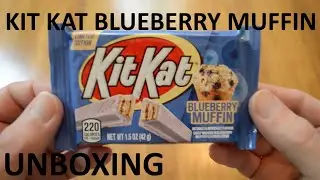 Unboxing Kit Kat Blueberry Muffin Limited Edition Full Size Candy Bar