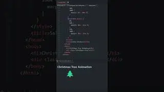 Christmas tree Animation HTML and CSS tutorial for beginners 2022 