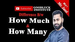 Difference between How Much & How Many || by Mr. Jassi