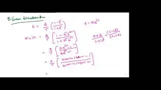 Bilinear Transfermation Theory with Problem