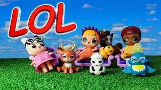 Куклы ЛОЛ в ЗООпарке энчантималс, игрушечные животные enchantimals
