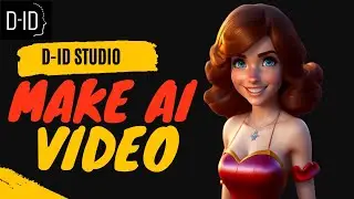 Creating AI animated Videos like Disney character using D-ID