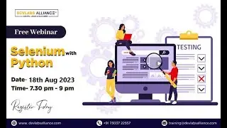 Free Webinar on Selenium with Python
