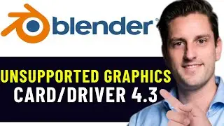 HOW TO FIX BLENDER UNSUPPORTED GRAPHICS CARD OR DRIVER 4.3 2024! (FULL GUIDE)