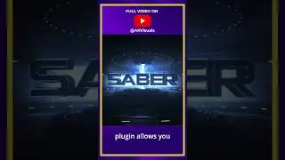 "Saber", the powerfull free light saber plugin! #shorts #aftereffects #motiongraphics #vfx