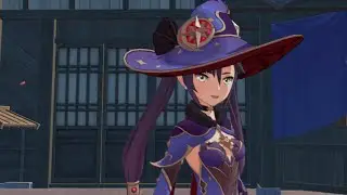 Mona earning Mora | Genshin Impact