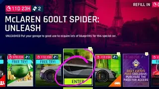 A9 - Mclaren 600LT Spider Unleashed - 2nd Event - Unleash - Collecting Blueprints - TouchDrive