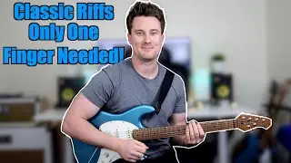 🎸 Classic Riffs! Only One Finger Needed! Metallica, John Mayer, Foo Fighters, Green Day, 1975