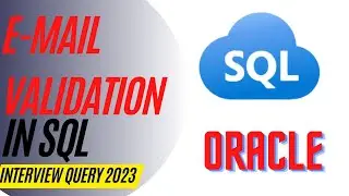 How to validate E-Mail ID in oracle SQL| Validating the E-Mail ID of employee in Oracle SQL|