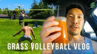 Trying Grass Volleyball Vlog