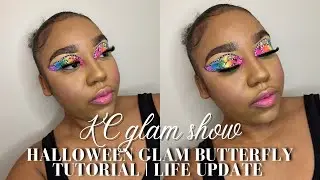 BUTTERFLY HALLOWEEN GLAM MAKEUP| NEW PACKAGES UNBOXING| POSITIVE WEEKLY LIFE UPDATE