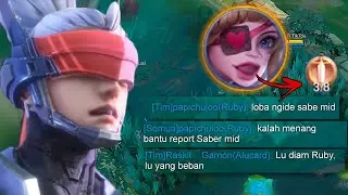 KETIKA TOP GLOBAL SABER MID LANE DIREMEHKAN TIM SENDIRI, TOP GLOBAL SABER😱 MAIN DULU BARU KOMEN!!!