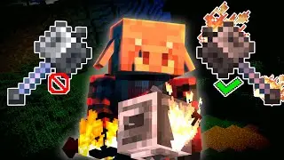 Minecraft Mace But Fire Elemental